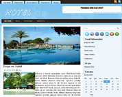 kurumsal site örnek mavi otel şablonu